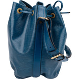 Louis Vuitton Blue Epi Leather Sac Noé Petit Shoulder Bag