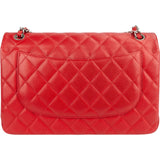 Chanel Quilted Caviar Leather Jumbo Double Flap Crossbody Bag
