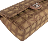 Chanel Monogram New Travel Line Single Flap Crossbody Bag