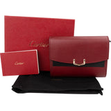 Cartier Bordeaux Leather Compact Wallet