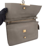 Céline Grey Calfskin Blade Shoulder Bag