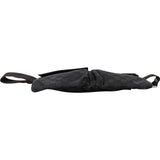 Gucci Black Leather Monogram GG Canvas Belt Crossbody Belt Bag