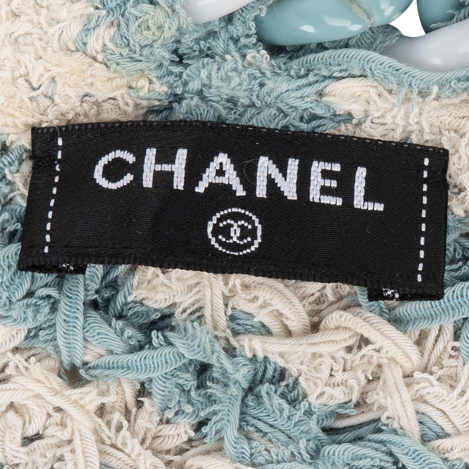 [🔄️B12 / F11] Chanel Multicolor Strickgewebe Knit Chain Trim Dress - vintageandkickz