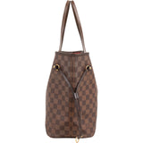 Louis Vuitton Monogram Damier Ebene Neverfull MM Shoulder Bag