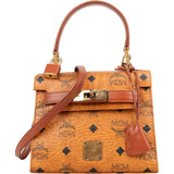 MCM Monogram Visetos Kelly Style Mini Handbag - vintageandkickz