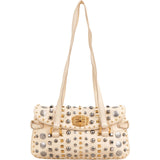 Miu Miu Studded Leather Turnlock Shoulder Bag