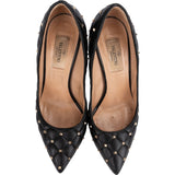 Valentino Black Quilted Leather Rockstud Pumps (35,5)