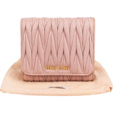Miu Miu Matelassé Nappa Leather Small Wallet