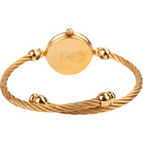 Gucci Gold Tone Twisted Cable Bangle 2700.2L Woman Watch