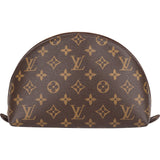 Louis Vuitton Monogram Canvas Trousse Demi-Ronde Pouch