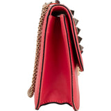 Valentino Garavani Leather Rockstud Glam Lock Flap Crossbody Bag