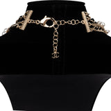 Chanel Multi-Strand Pearl Leather Chain CC Sautoir Necklace