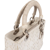 Christian Dior Woven Leather Lady Dior Handbag