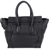 Céline Grained Calfskin Luggage Handbag
