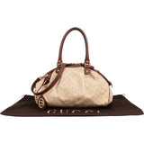 Gucci Monogram GG Canvas Sukey Satchel Handbag