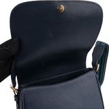 Prada Blue Saffiano Leather Shoulder Crossbody Bag