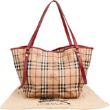 Burberry Nova-Check Haymarket Check Tote Shoulder Bag