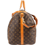 Louis Vuitton Monogram Canvas Keepall 60 Bandoulière Travel Bag
