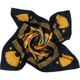 Hermès Pols et Cocardes Silk Carre 90 Scarf Tuch