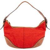 Coach Mini Monogram Signature Red Soho Hobo Shoulder Bag