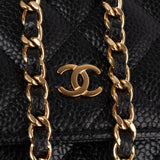 Chanel Quilted Caviar Leather Wallet on Chain Crossbody Bag