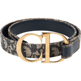 Christian Dior Trotter Monogram CD Buckle Belt (75)