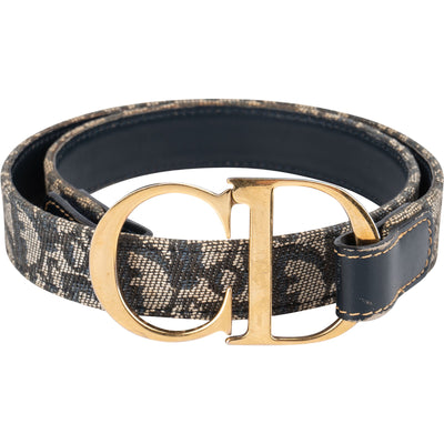 Christian Dior Trotter Monogram CD Buckle Belt (75)