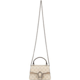 Gucci Monogram GG Supreme Dionysus Super Mini Top Handle Kelly Handbag