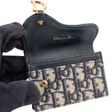 Christian Dior Trotter Monogram Jacquard Saddle Mini Wallet