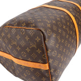 Louis Vuitton Monogram Canvas Keepall 60 Bandoulière Travel Bag
