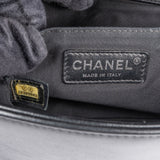 Chanel Chevron Calfskin Palladium Medium Boy Single Crossbody Bag
