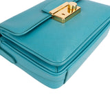 Prada Saffiano Lux Leather Lock Crossbody Handbag