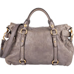 Miu Miu Vitello Lux Leather City Handbag - vintageandkickz