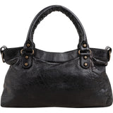 Balenciaga Black Leather Classic City Bag Handbag