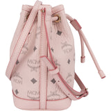 MCM Pink Monogram Visetos Mini Drawstring Crossbody Bag?