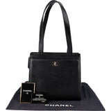 Chanel Caviar Leather Coco Mark Tote Shoulder Bag