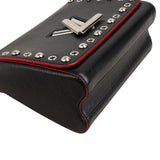 Louis Vuitton Noir Epi Leather Studded Twist MM Crossbody Bag