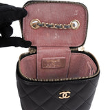 Chanel Quilted Lambskin Mini Vanity Chain Crossbody Bag