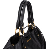 Miu Miu Vitello Daino Leather Hobo Shoulder Bag