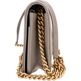 Chanel Quilted Caviar Leather Boy Wallet On Chain Crossbody Bag