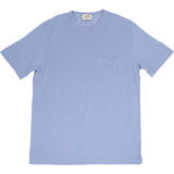 Hermès Light Blue Cotton H Embroidered Pocket T-shirt (L)