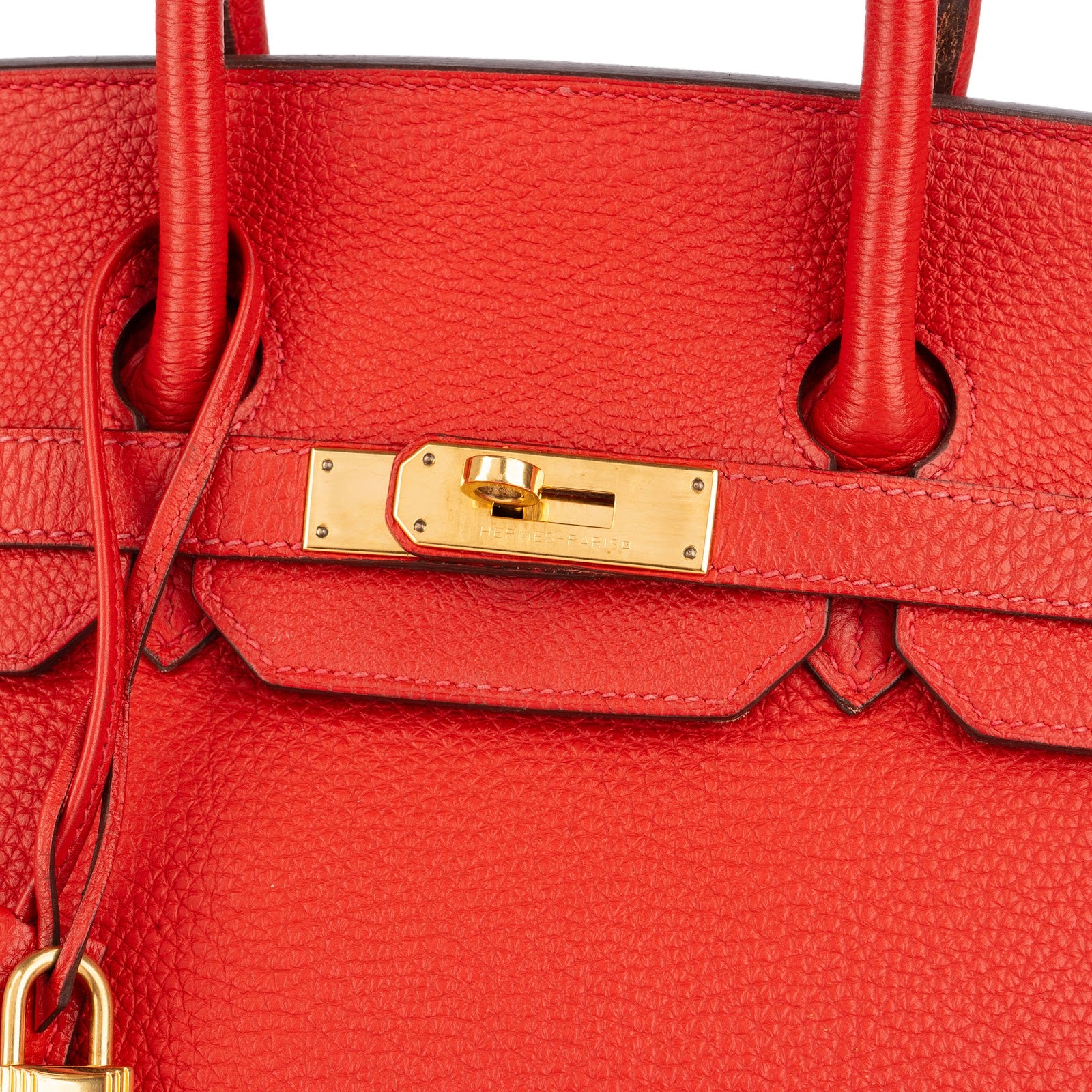 [🔄️B12 / F03] Hermès Grained Leather Birkin 30 Handbag - vintageandkickz