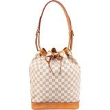 Louis Vuitton Monogram Damier Azur Canvas Sac Noé Grande Shoulder Bag