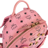 MCM Visetos Monogram Stark Studded Small 2 in 1 Backpack
