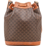Celine Macadam Monogram Drawstring Bucket Crossbody Bag