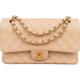 Chanel Quilted Caviar Leather Medium Double Flap Shoulder Bag