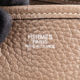 Hermès Argile Togo Leather Palladium Evelyne 29 Crossbody Bag