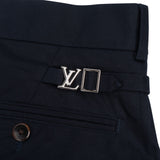 Louis Vuitton Navy Cotton Trousers (48)