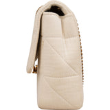 Yves Saint Laurent Quilted Cotton Loulou Shoulder Bag