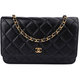 Chanel Quilted Lambskin Wallet On Chain Crossbody Bag
